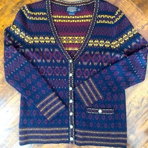 Pendleton USA Women’s Petite V Neck Cardigan -Size Petite Small